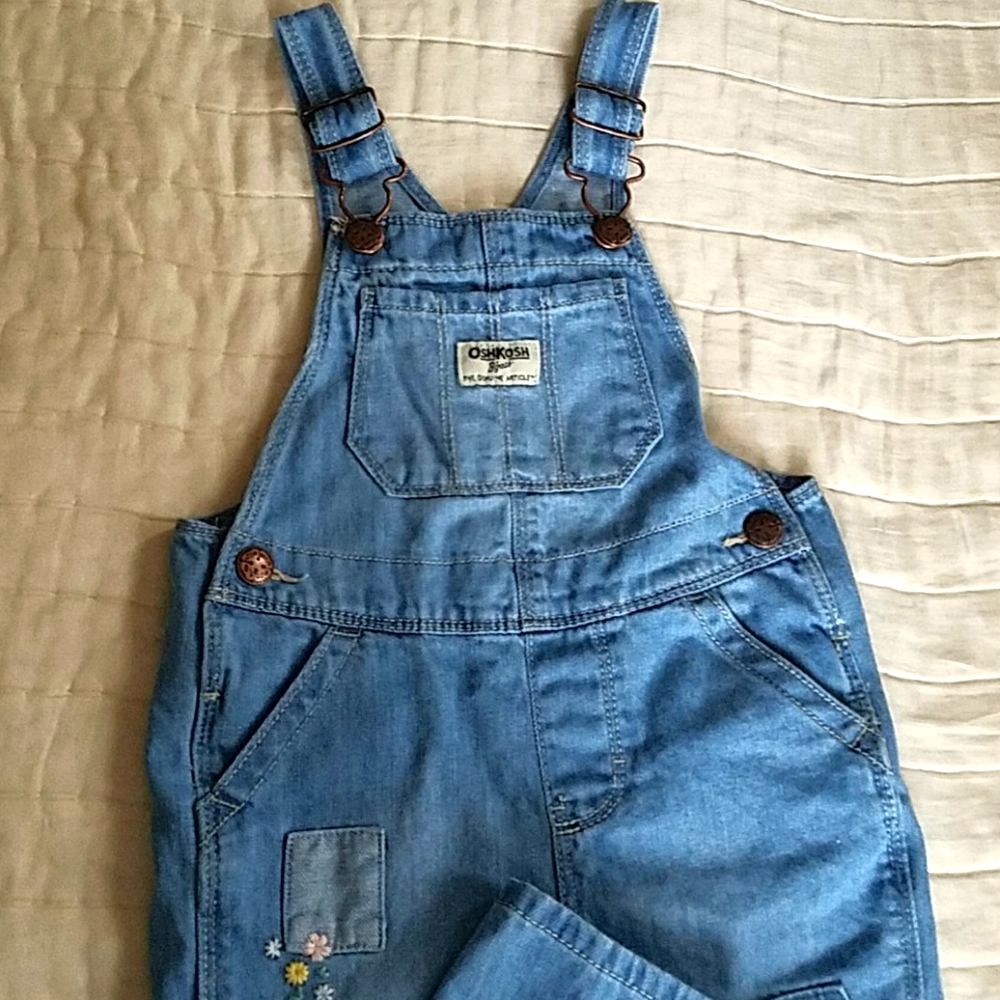 Girls denim overalls